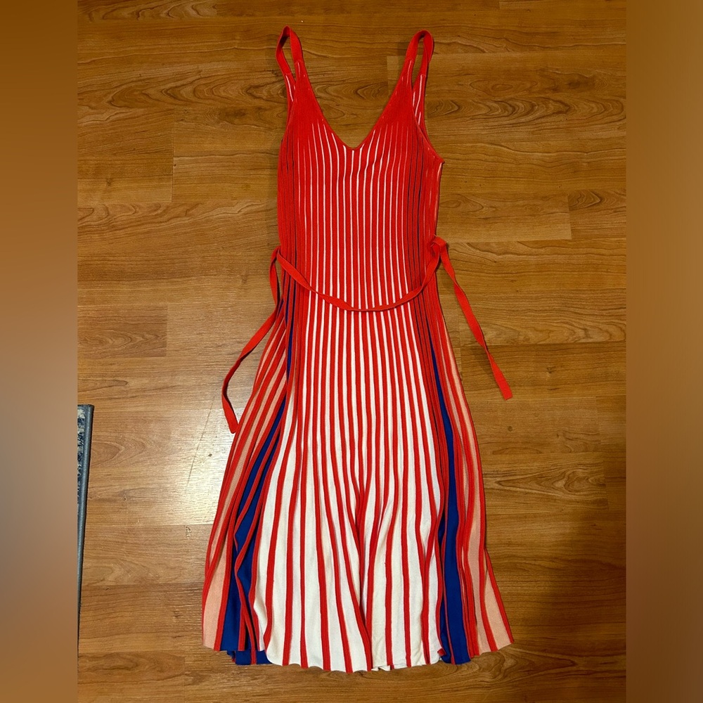 Red and blue foxiedox sundress. Size L. Worn twice